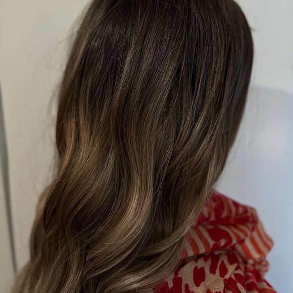 WIG Ombre Light  Blonde Wig with Dark Roots  front  Closure lace - natural look - Picture 7 of 9